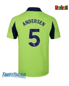 Fulham Joachim Andersen #5 Tricou Fotbal Replică 2025-26 Barbati Deplasare